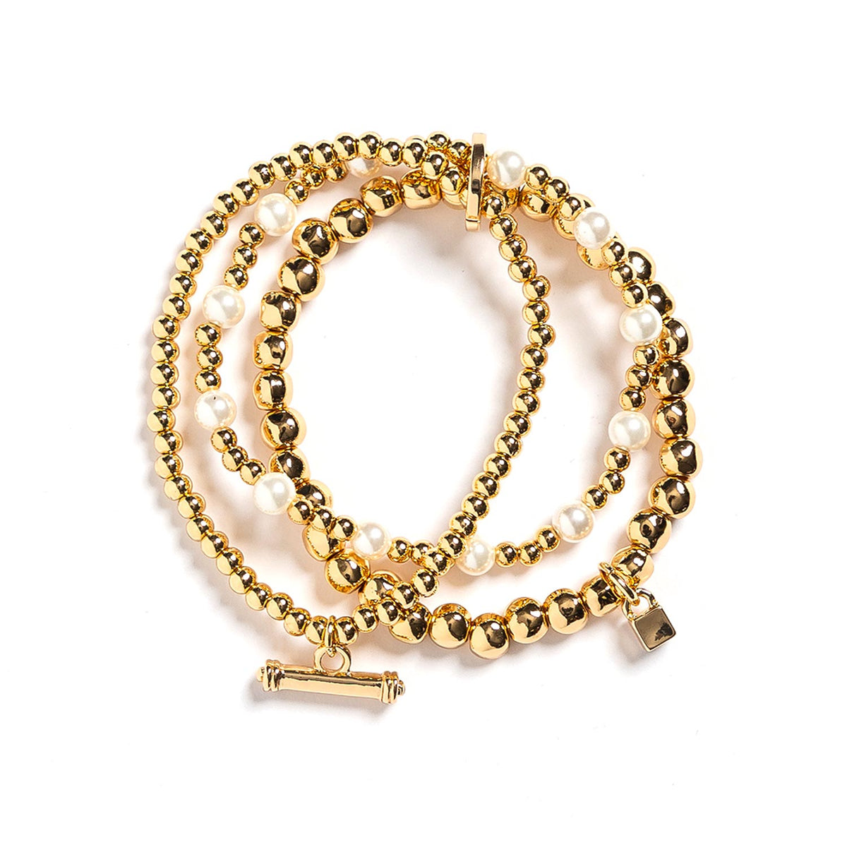 Sandra’s Signature Collection Michelle Stacking Bracelets, Gold
