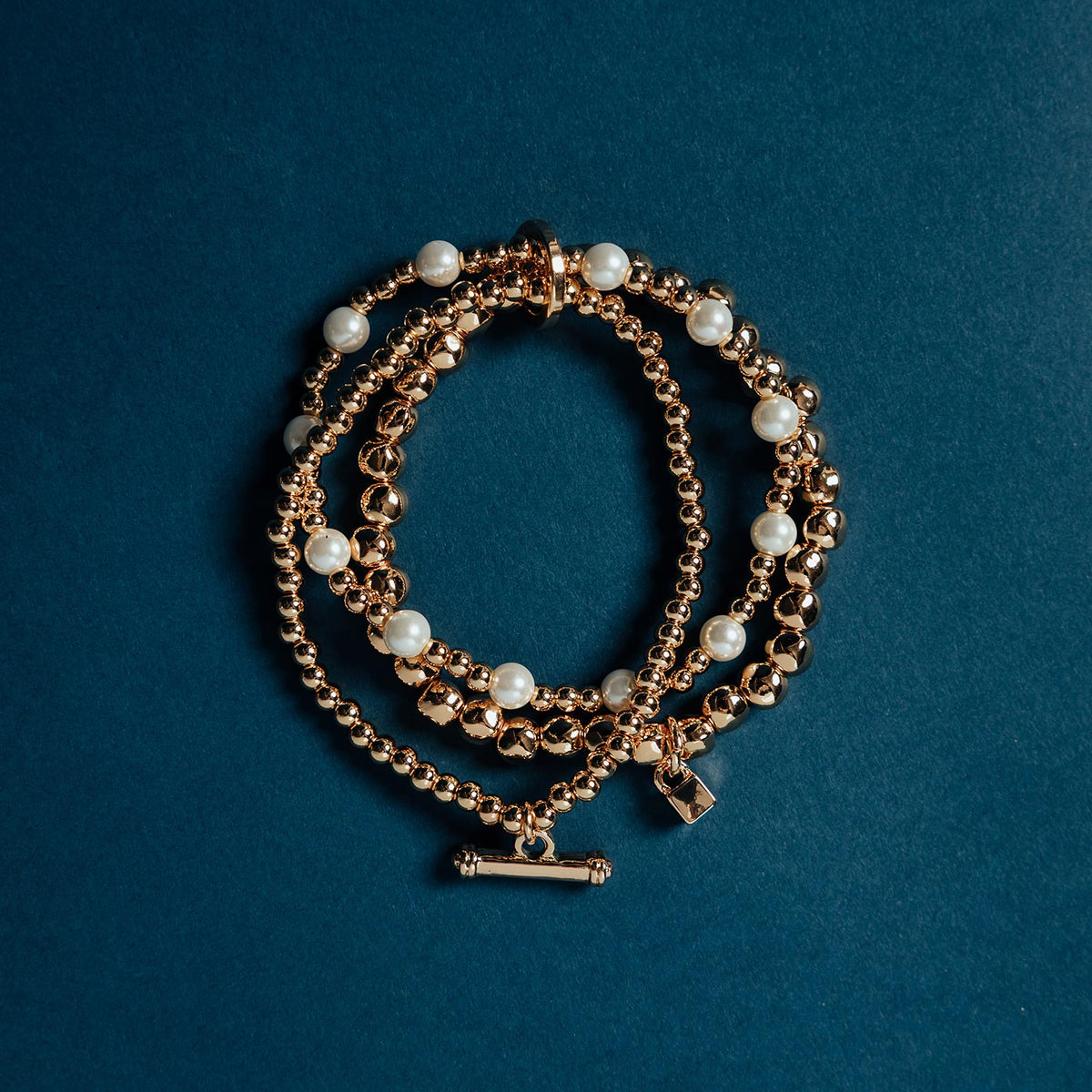 Sandra’s Signature Collection Michelle Stacking Bracelets, Gold