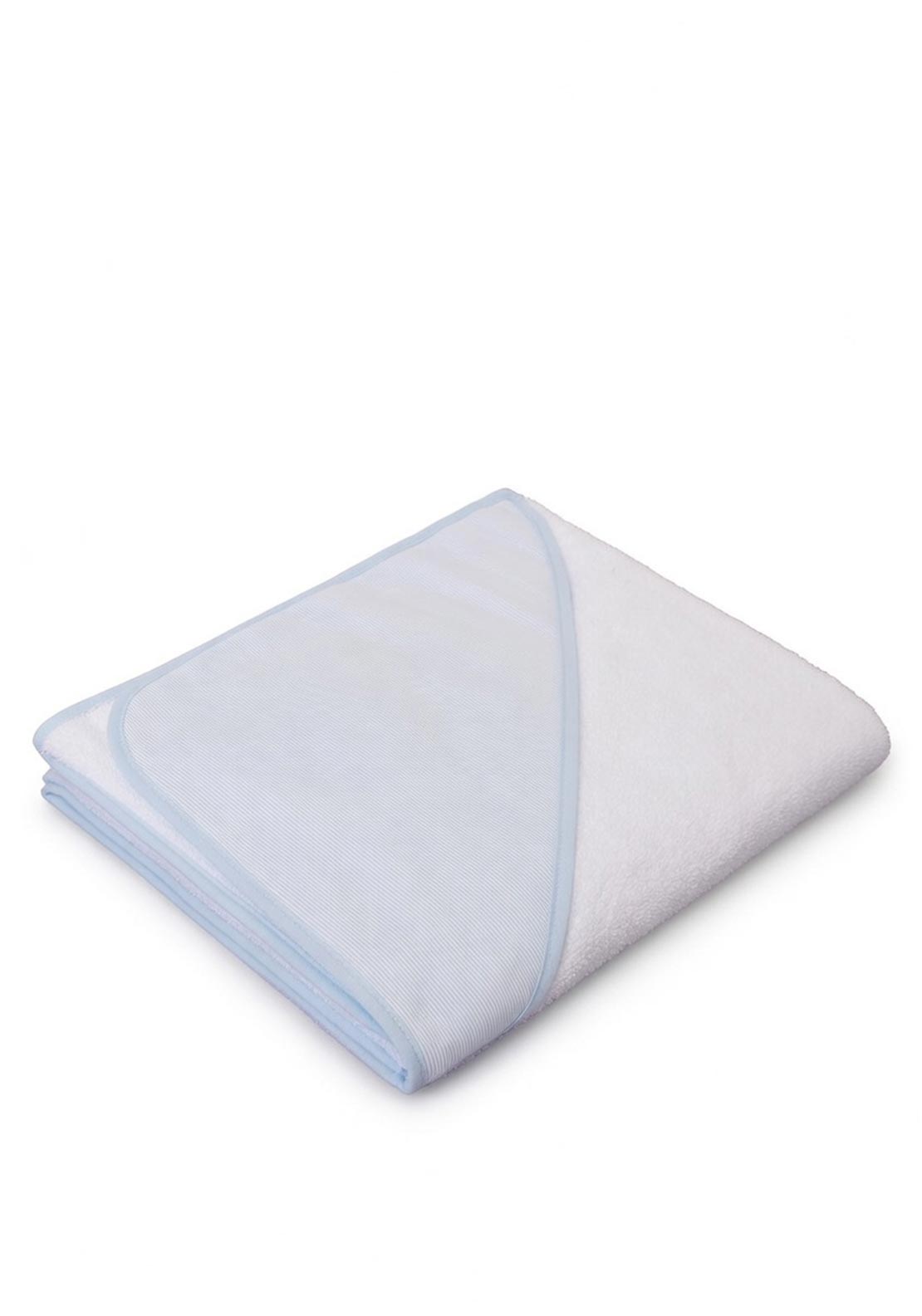 Sardon Baby Stripe Hooded Towel, Blue