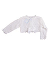 Sardon Baby Girl Bolero Knit Cardigan, White