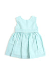 Sardon Baby Girl Stripe Sleeveless Dress, Green
