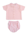 Sardon Baby Girl Knit Top and Bottom Set, Pink