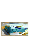 Scatter Box Azara Framed Art, Azure Multi & Gold