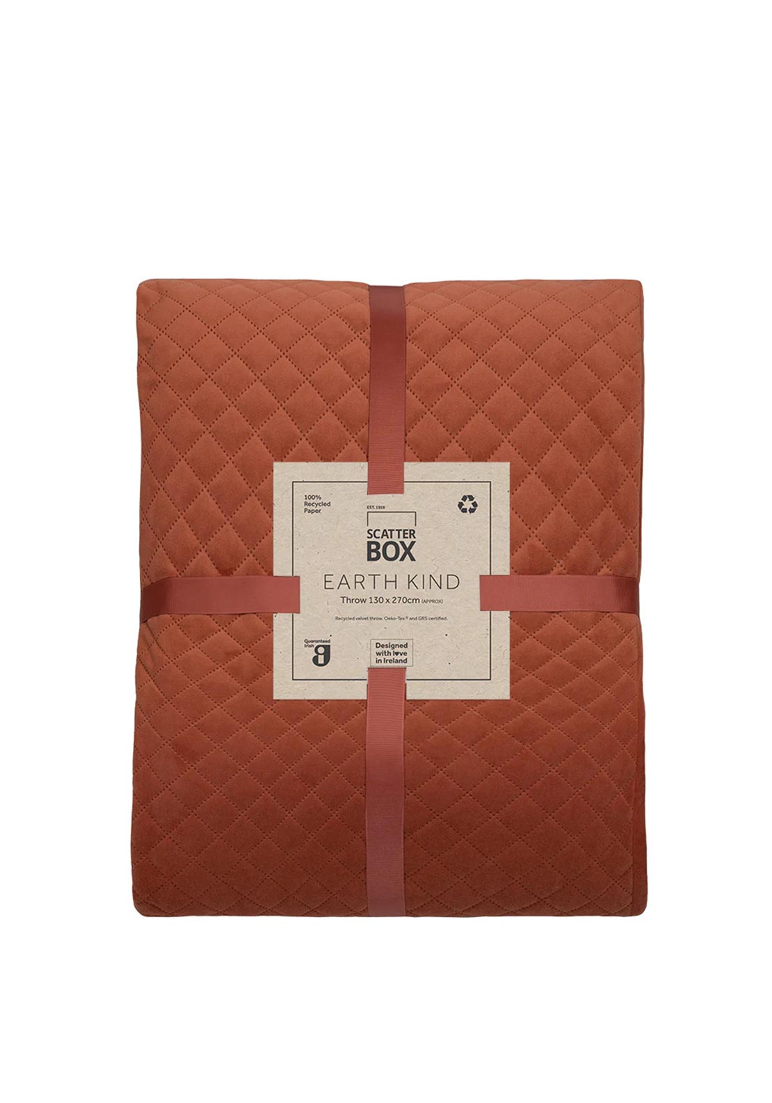 Scatter Box Erin Throw 130cm x 270cm, Burnt Orange