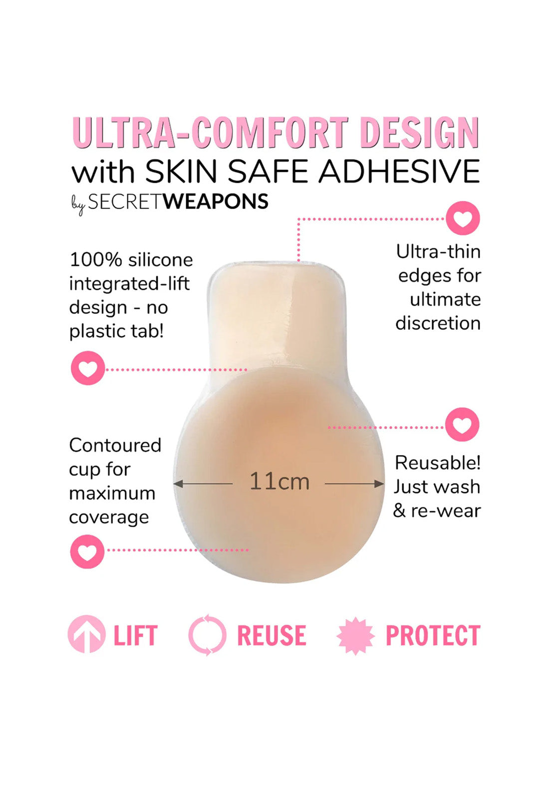 Secret Weapons Lift Ups Reusable Breast Lifting