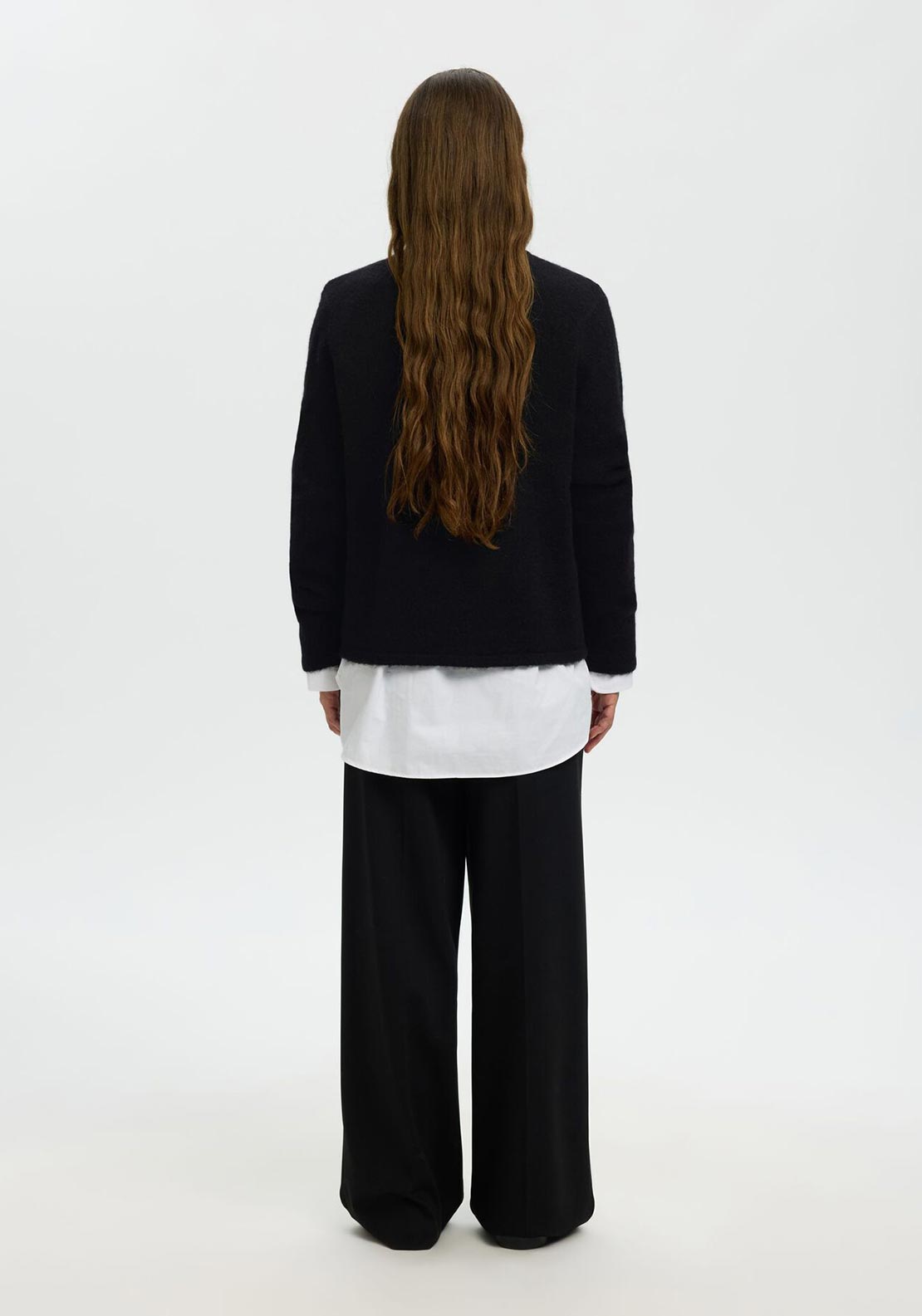 Selected Femme Lulu Knitted Jumper, Black