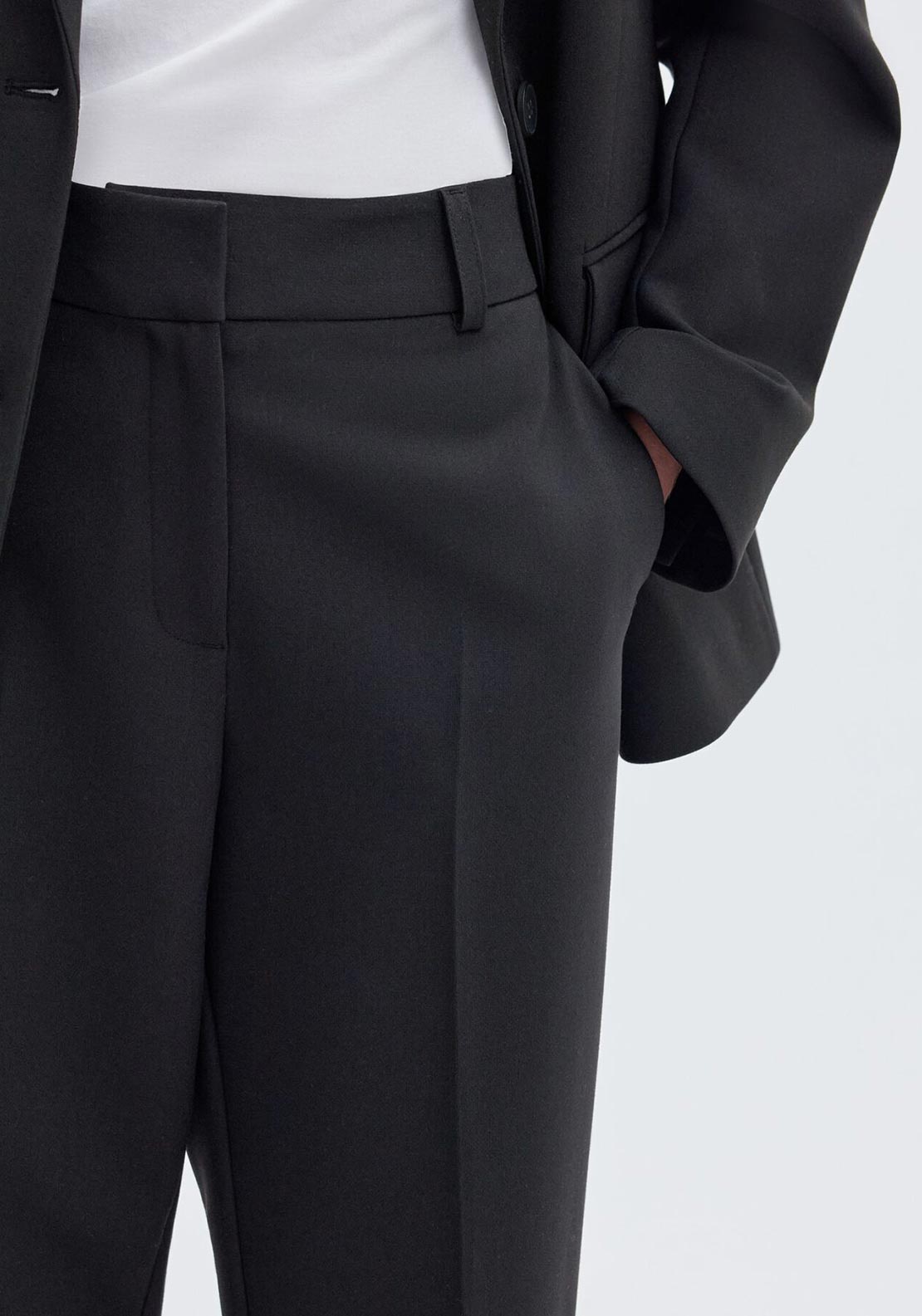Selected Femme Rita-Ria Tailored Trousers, Black