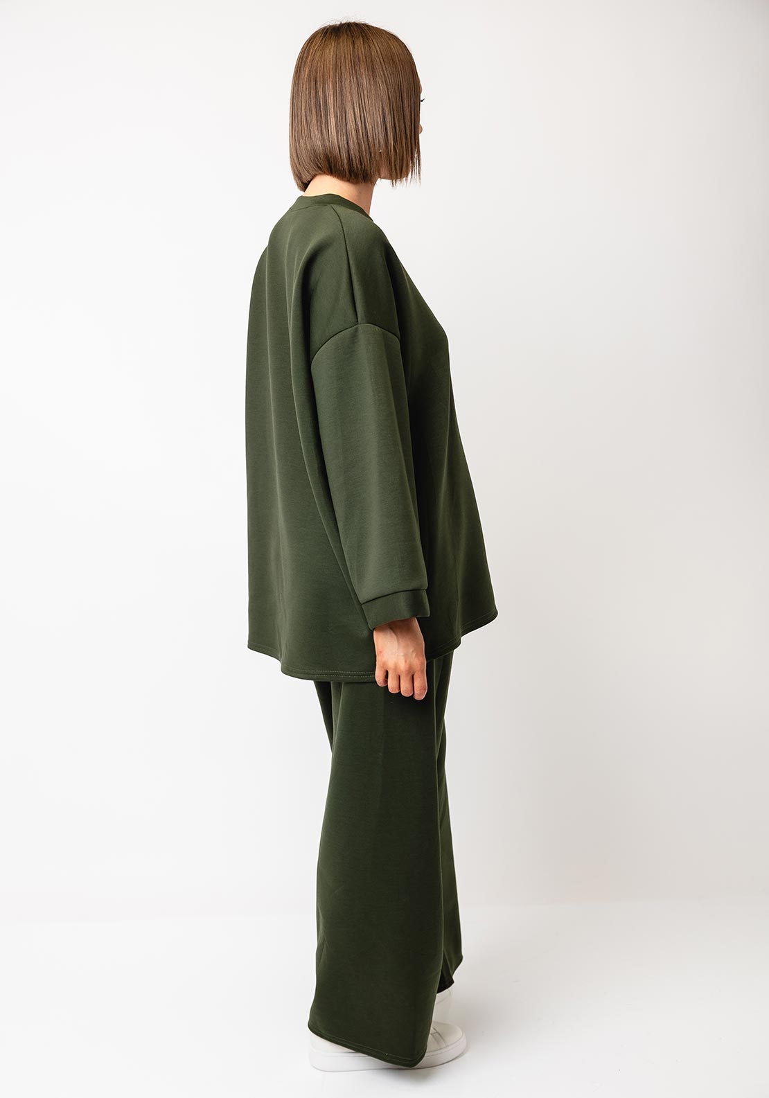 Serafina Collection One Size Sweatshirt and Trouser Co-Ord, Green