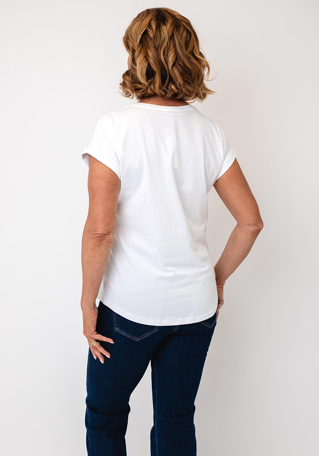 Serafina Collection Morning Bloom Graphic T-Shirt, White