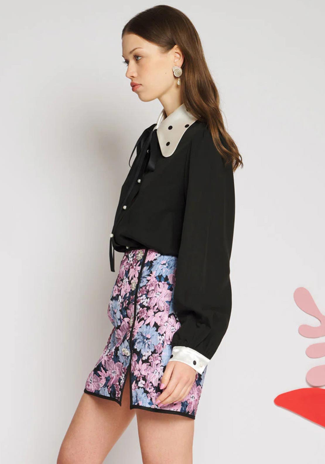 Sister Jane Margaux Bow Blouse, Black