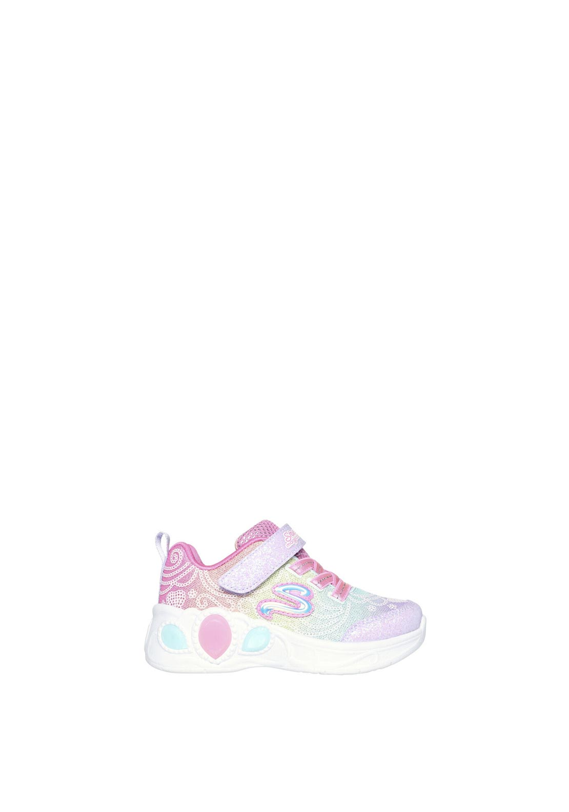 Skechers Toddler Girl Princess Wishes S Light Trainer, Multi