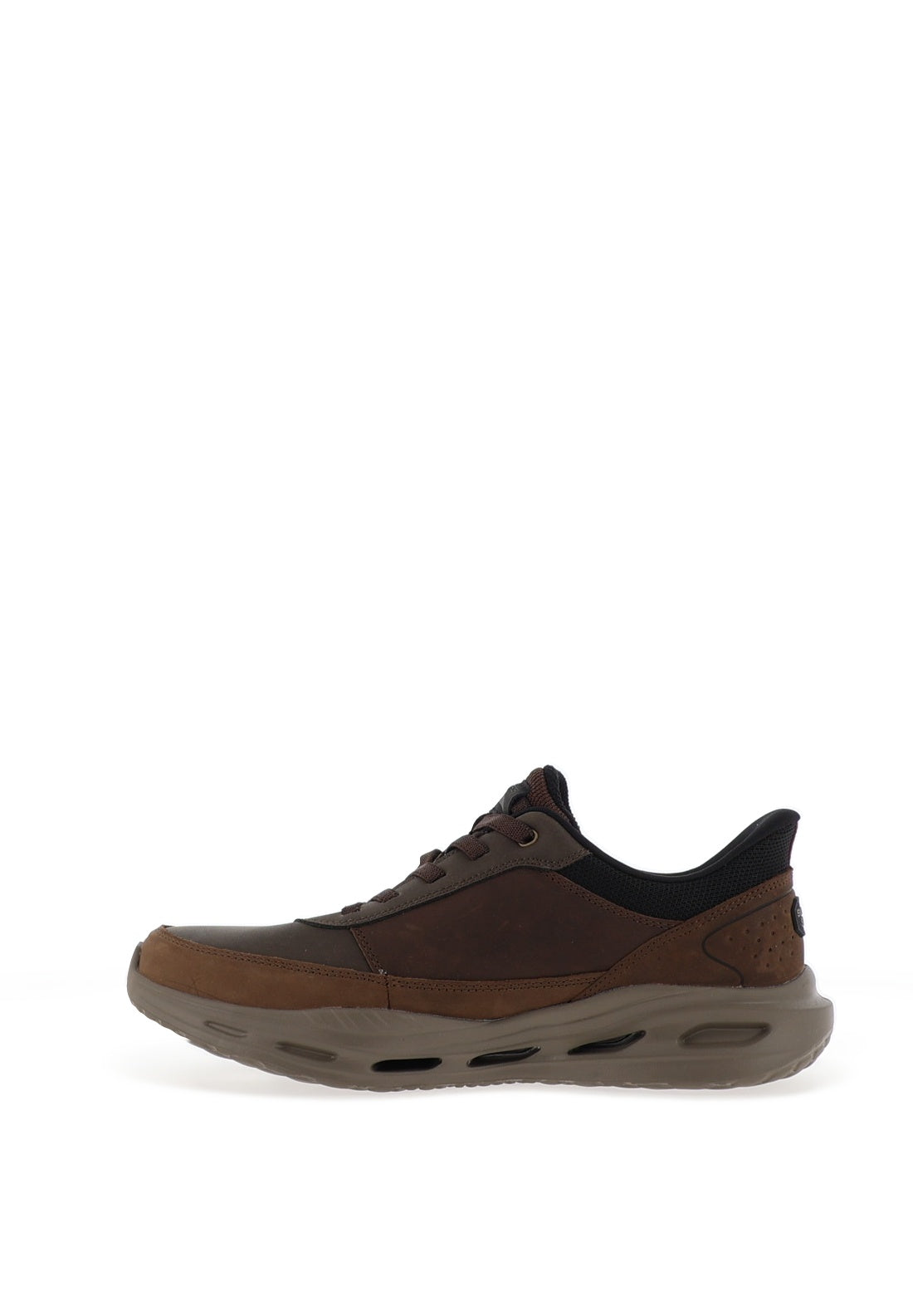 Skechers Arch Fit Moxley Slip Ins Trainers, Cocoa Brown