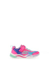 Skechers Girls S Lights Painted Daisy Trainer, Pink Multi