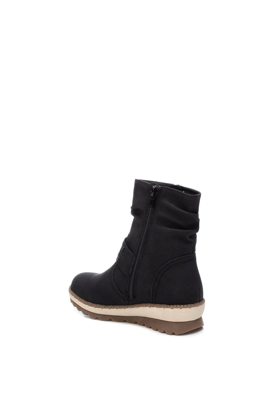 XTI Girls Buckle Ankle Boots, Black