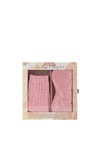 Brandwell Pure Silk Lined Eye Mask and Cashmere Blend Sock Set, Dusty Pink