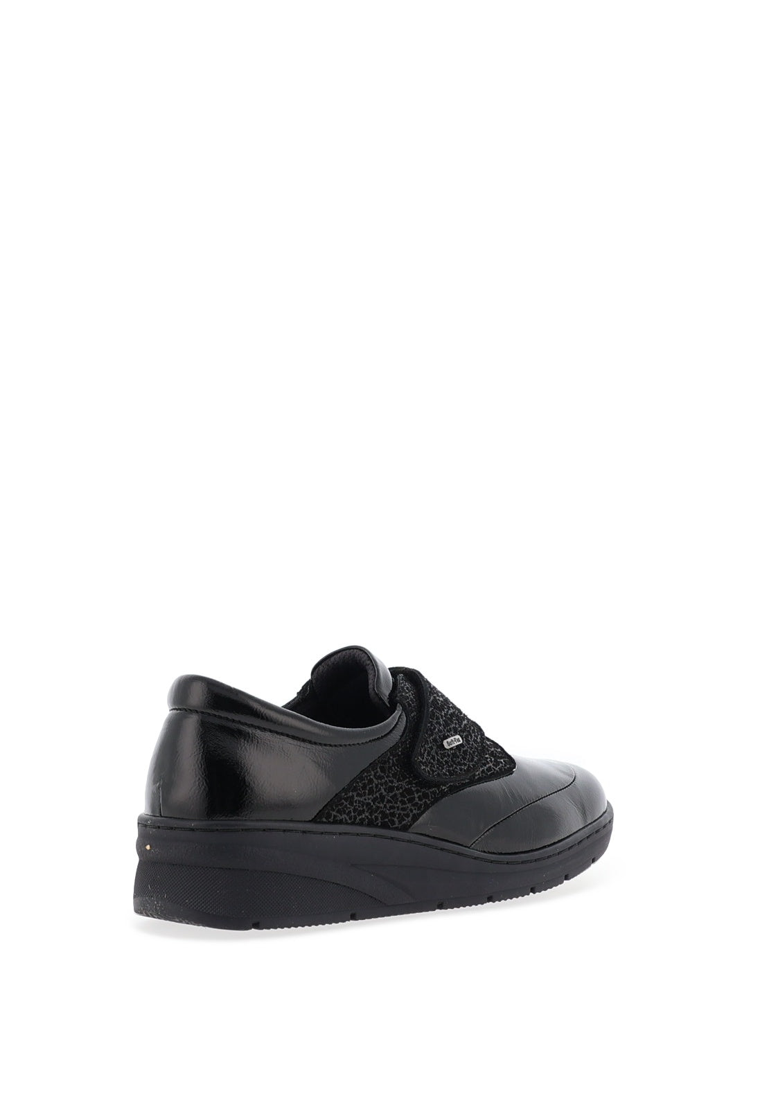 Softmode Farah Patent Velcro Shoes, Black