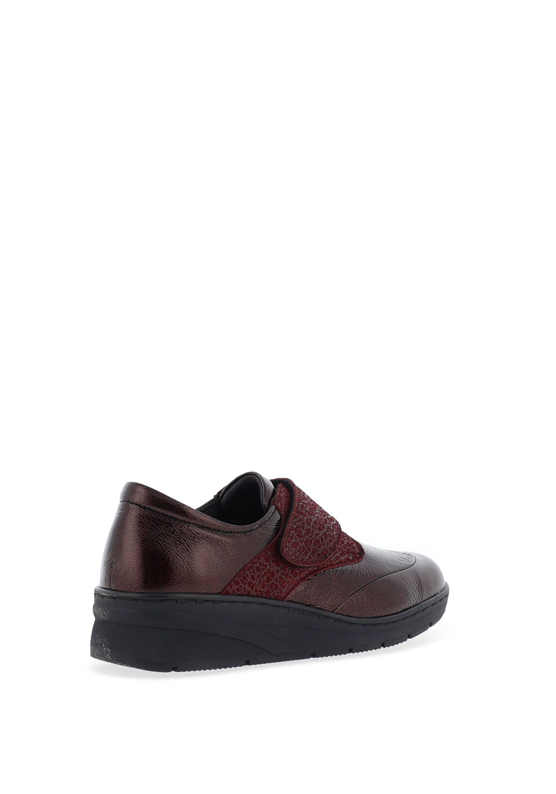 Softmode Farah Patent Velcro Shoes, Wine