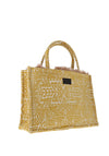 Sorena Iliaxtida Velvet Mediterranean Tote Bag, Gold