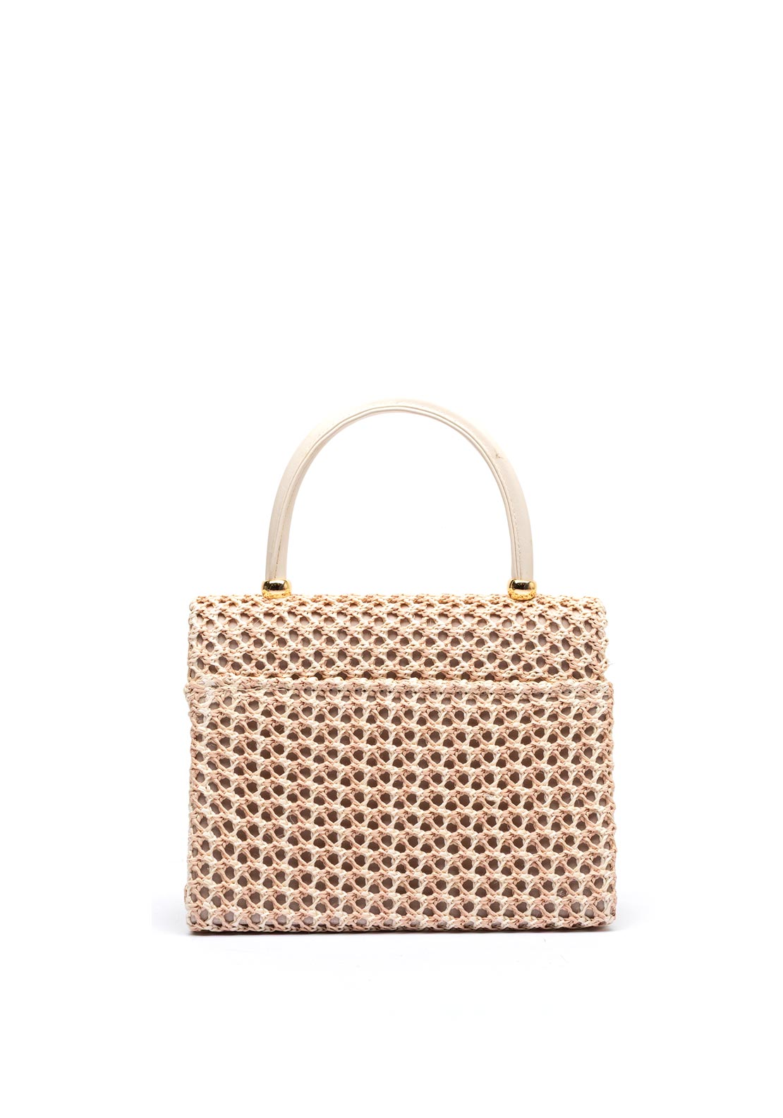 Sorento Blissful Hill Crochet Net Grab Bag, Cream