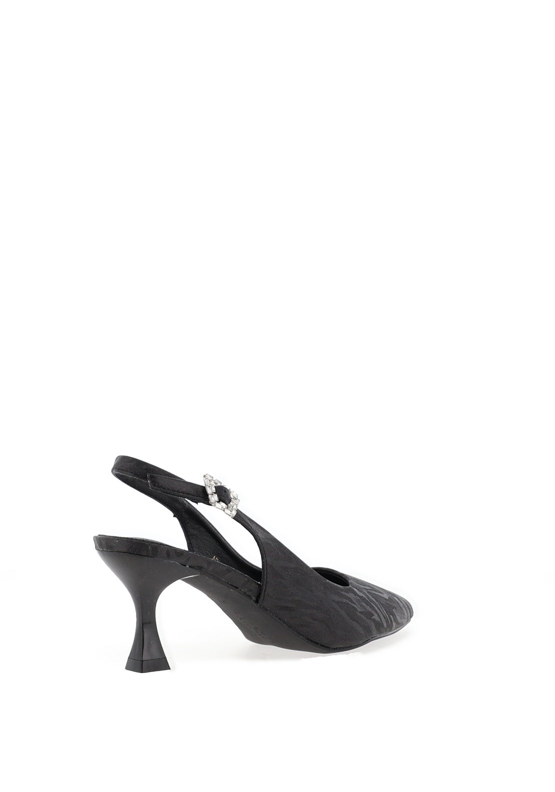 Sorento Arniston Shimmering Zebra Printed Heels, Black