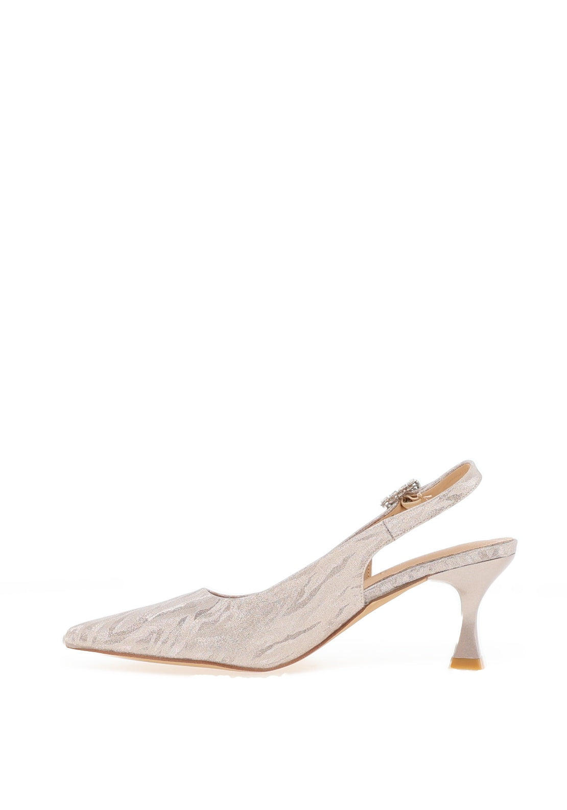 Sorento Arniston Shimmering Zebra Printed Heels, Rose