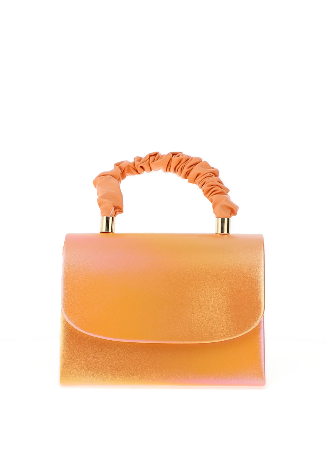 Sorento Lady Gregory Pebbled Iridescent Grab Bag, Mango