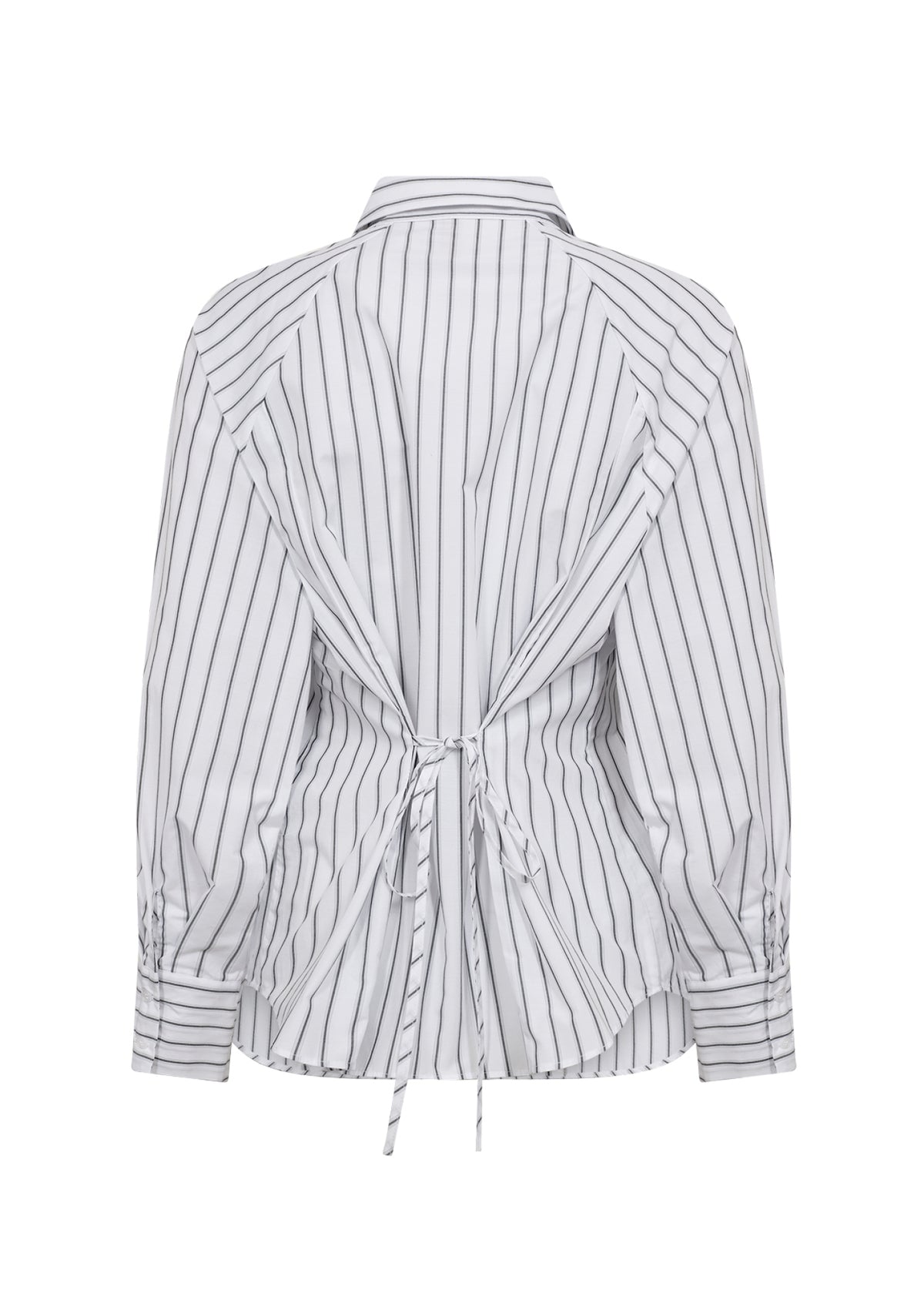 Soya Concept Valentina Striped Tie Back Shirt, White