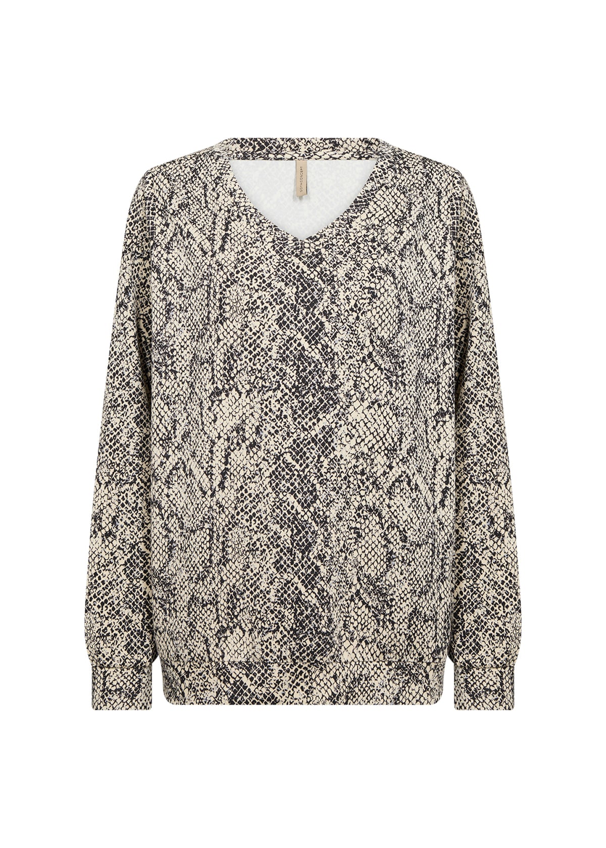 Soya Concept Violet V-Neck Blouse, Navy