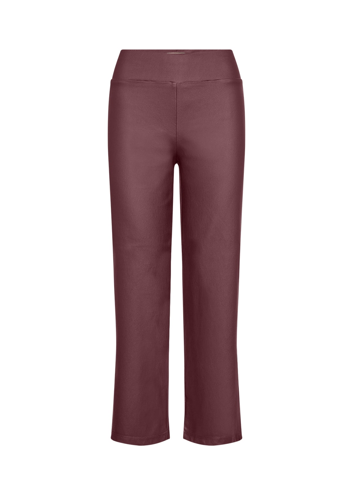 Soya Concept Pam Leather Trousers, Wine