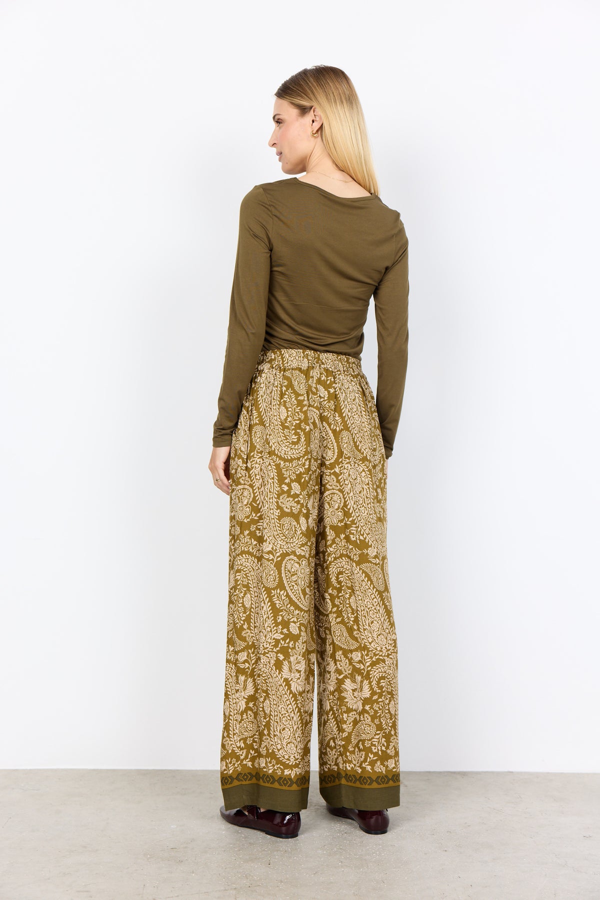 Soya Concept Valgerda Paisley Trousers, Yellow