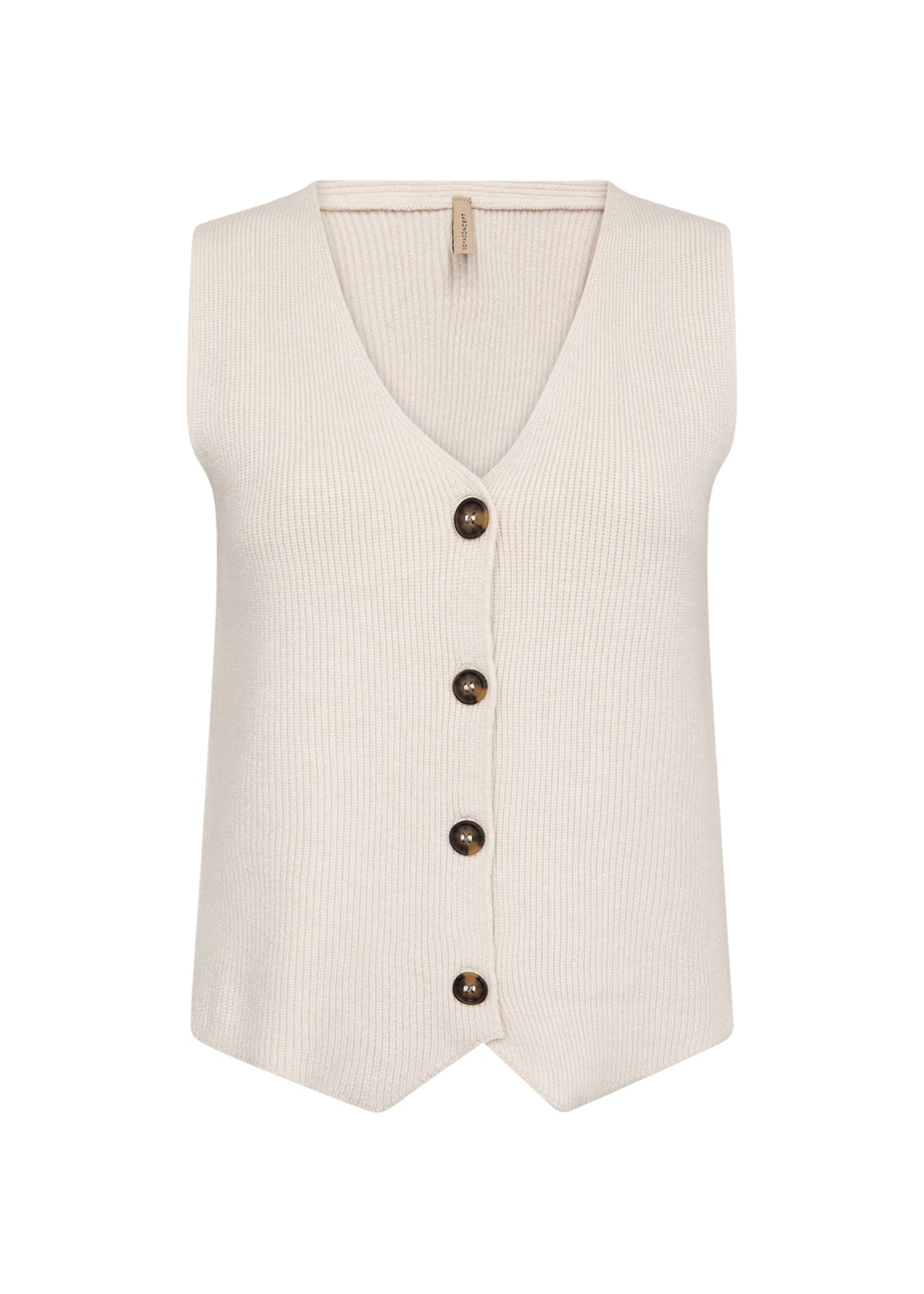 Soya Concept Kanita Sleeveless Waistcoat, Beige
