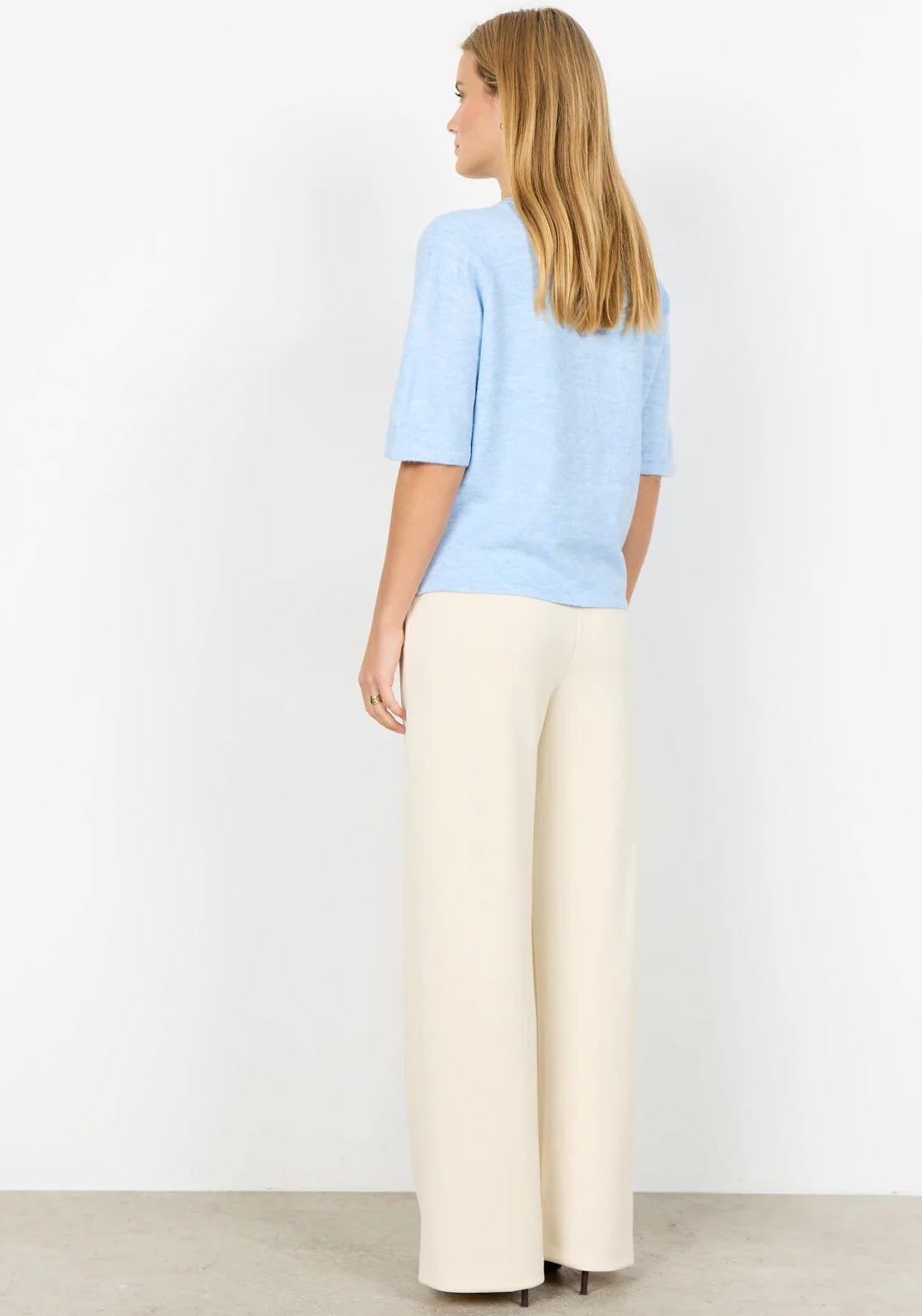 Soyaconcept Orlean Short Sleeve Cardigan, Blue