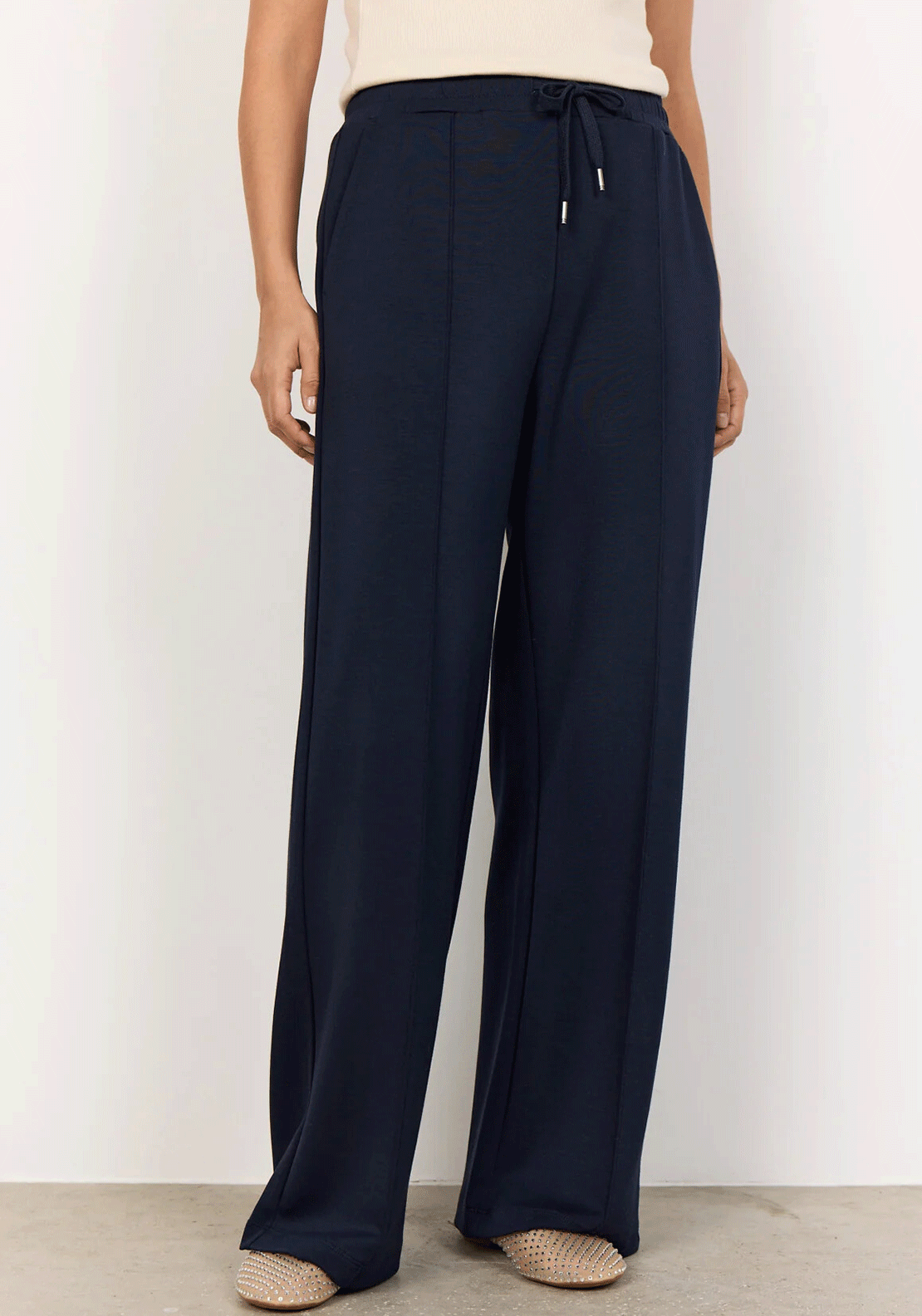 Soyaconcept Banu Wide Leg Joggers, Navy