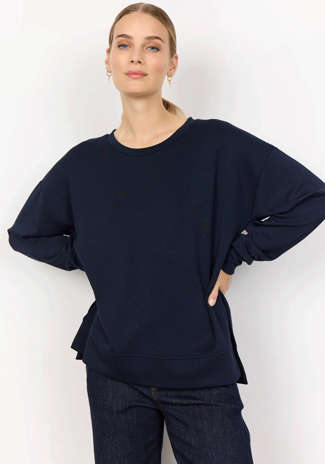 Soyaconcept Banu Soft Touch Sweatshirt, Navy
