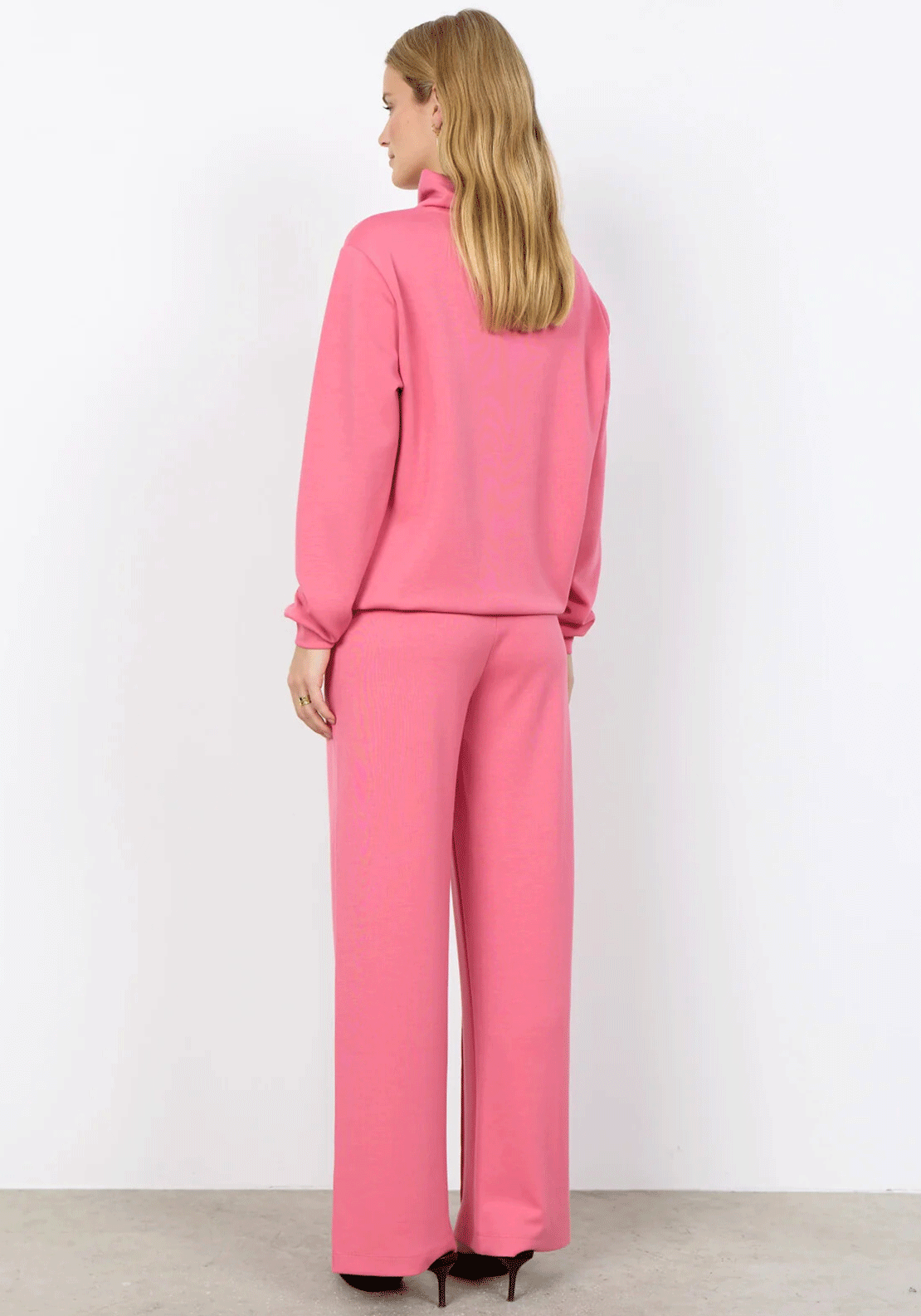 Soyaconcept Banu Funnel Neck Sweatshirt, Pink
