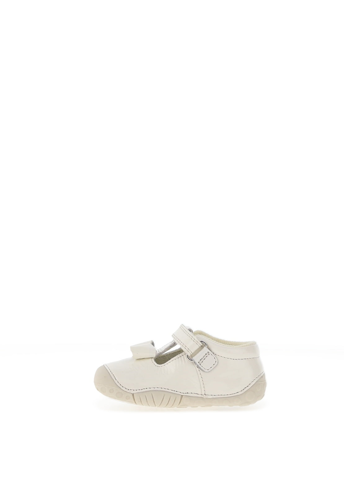 Start Rite Girls Wiggle T-Bar Pre Walker Shoe, White