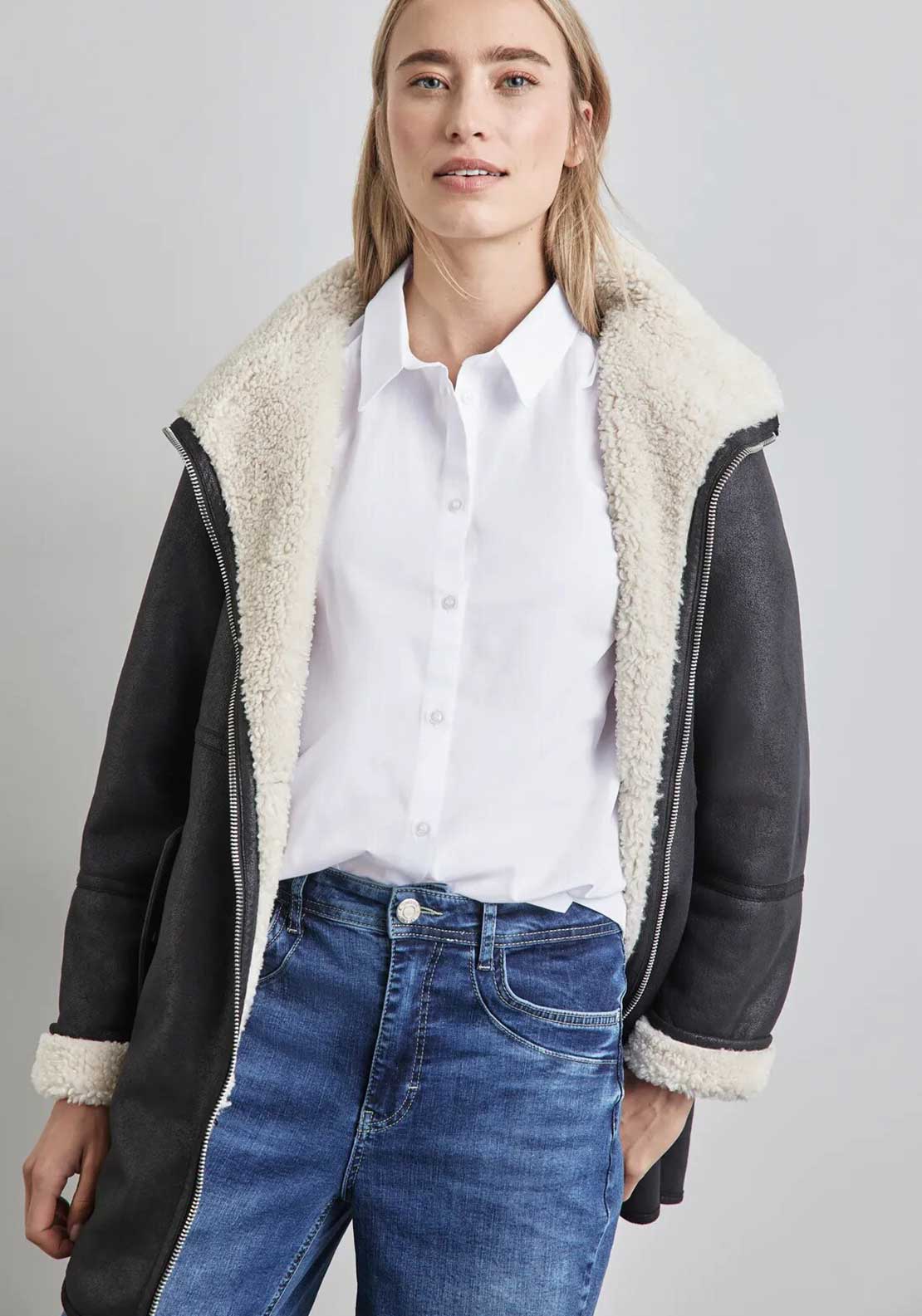Street One Button Up Shirt, White