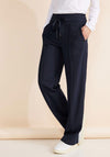 Street One Casual Fit Straight Leg Trousers, Navy
