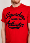 Superdry Athletic Script Graphic T-Shirt, Hike Red