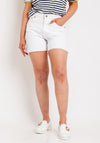 Superdry Womens Vintage Mid Rise Cut Off Short, Optic