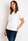 Superdry Womens Essential Logo Embroidered Tee, Optic White