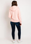 Superdry Womens Essential Logo Zip Up Hooded Jacket, Pale Rose Pink