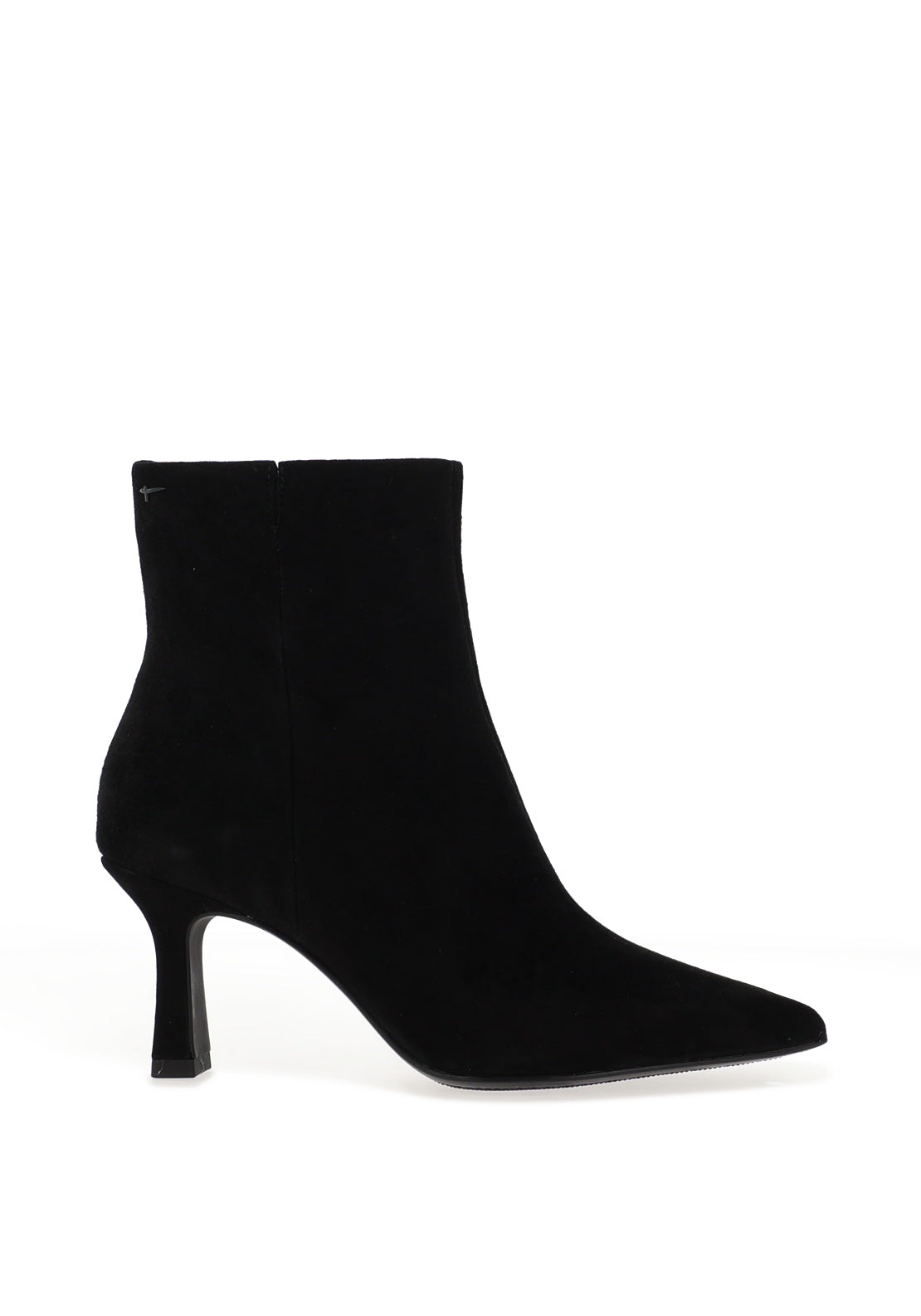 Tamaris Suede Structured Ankle Sock Boot, Black