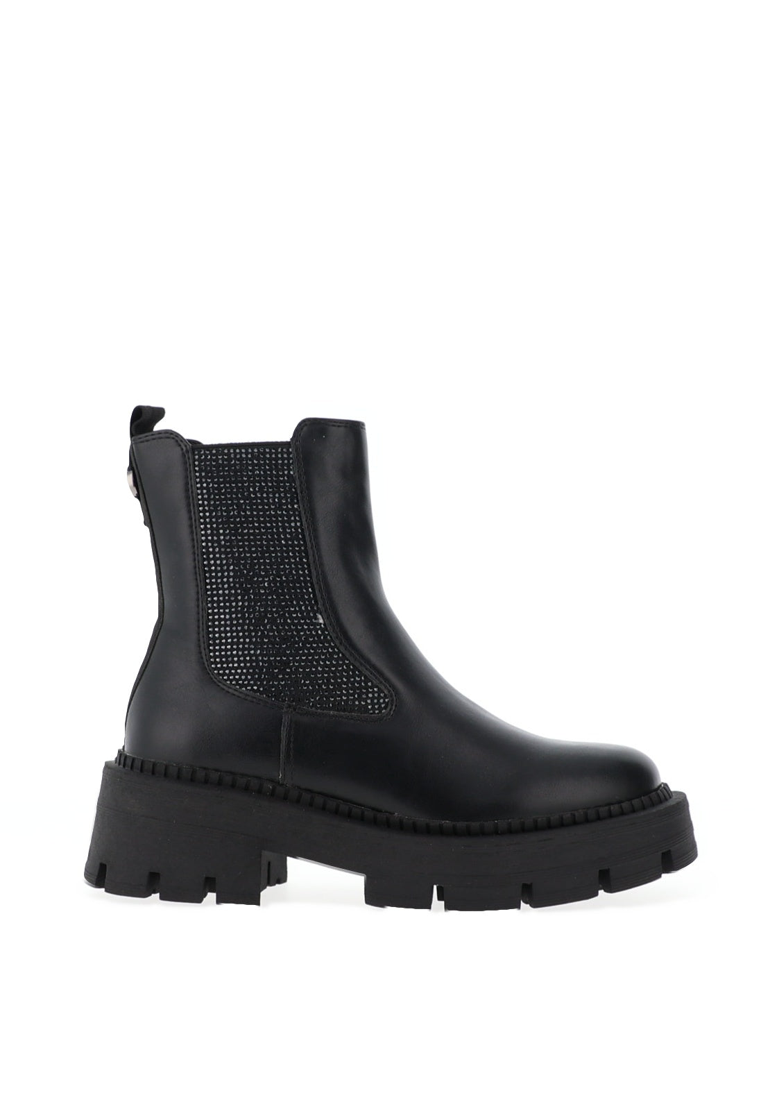 Tamaris Chunky Embellished Ankle Boots, Black McElhinneys
