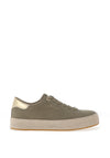 Tamaris Woven Sole Trainers, Sage