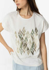 Tiffosi Kika Foil Printed T-Shirt, Off White