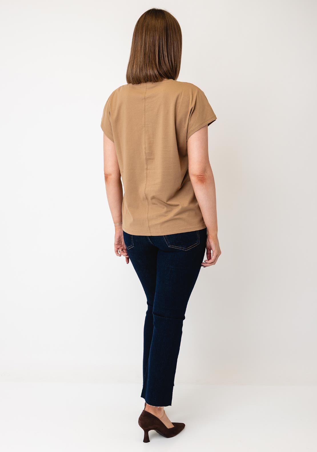 Tiffosi Graphic Print Cotton T-Shirt, Beige Multi