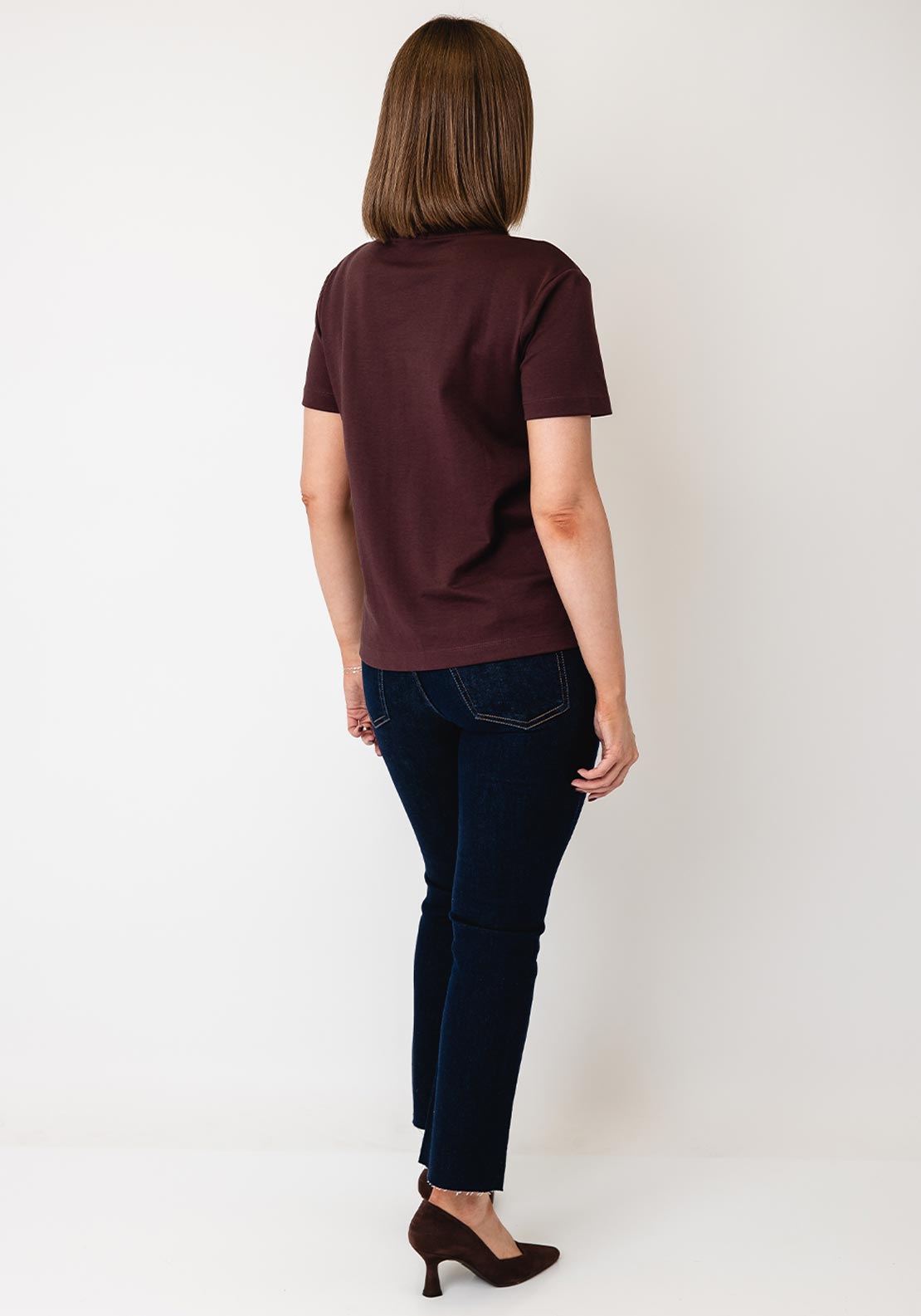 Tiffosi Slim Fit with Gold Hardware T-Shirt, Wine