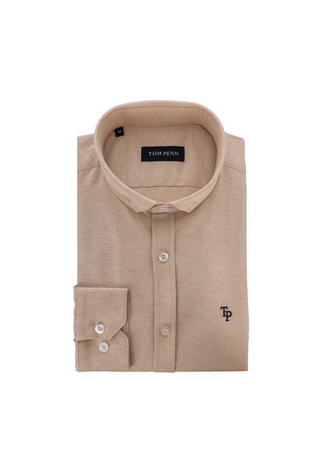 Tom Penn Long Sleeve Shirt, Taupe