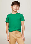 Tommy Hilfiger Boy Essential Short Sleeve Tee, Olympic Green